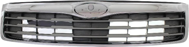 Chrome Shell/Painted Silver Insert Grille X1432