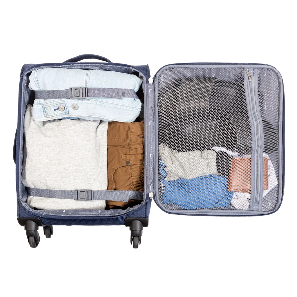 Navy 20-inch Softside Carry-on Luggage D955