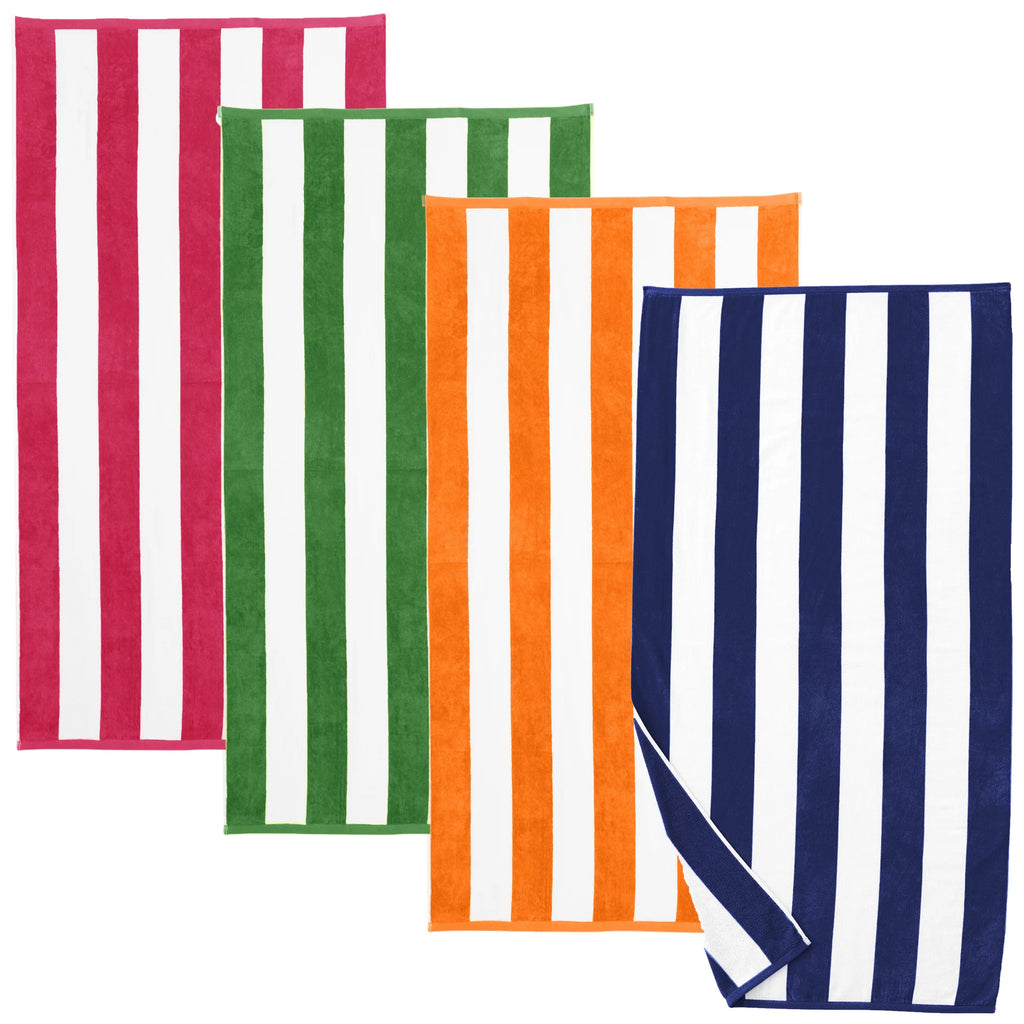 Cotton Cabana Stripe 4-Pack Beach Towel L938973