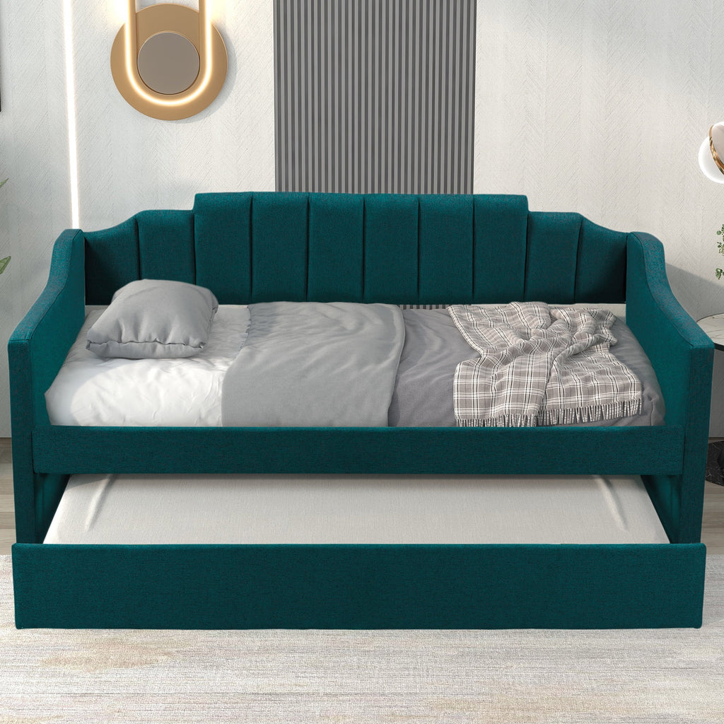 Upholstered Twin Daybed With Trundle O57421