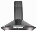 30" Wall Mount Range Hood with Mesh Filters LED Lighting in Black Stainless Steel M74647