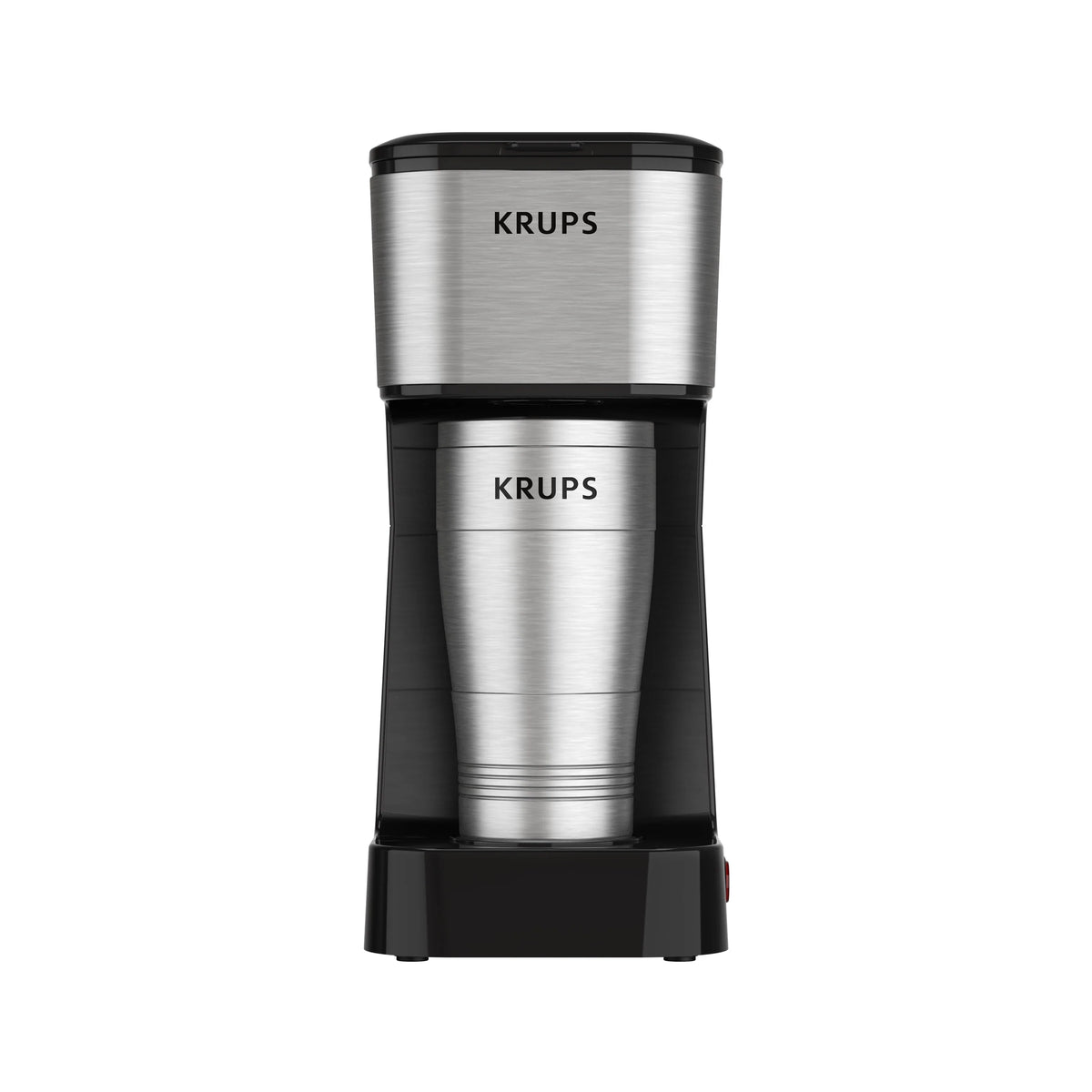 Single-Serve Coffee Maker with Stainless Steel Travel Mug E337585