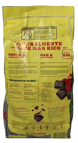 6.5 Lb Oak & Applewood Charcoal Briquettes Y668753