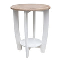 2 Tiers Wooden Round End Table K950104
