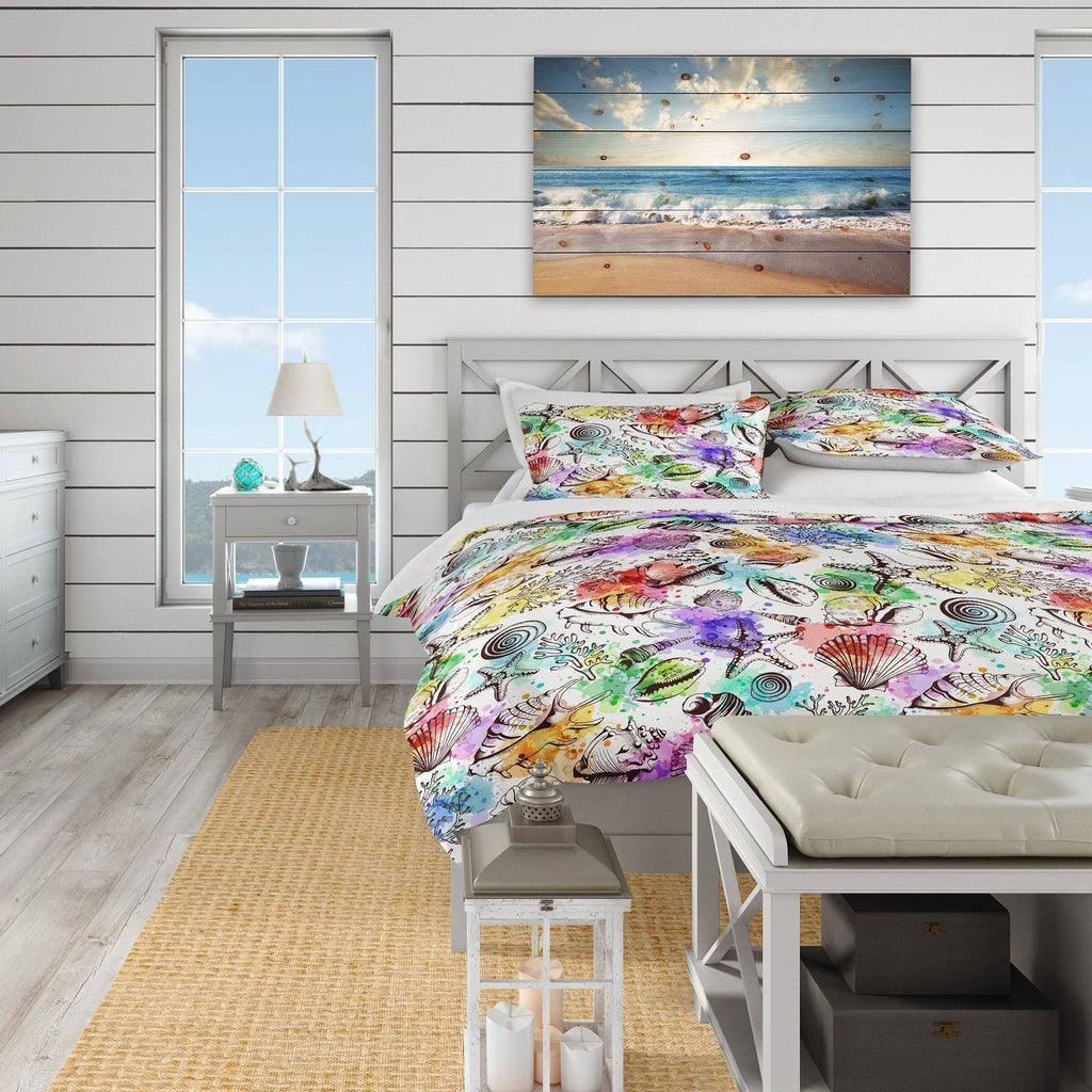 Nautical Coastal Bedding Set Twin Duvet Cover Y646