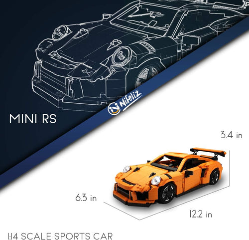 1:14 Scale Sports Car Building Blocks Set 1072 Pcs O70768