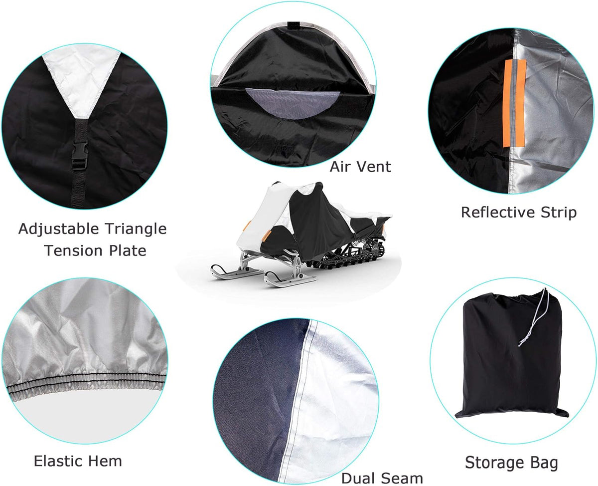 Waterproof X-Large Snowmobile Cover F74197