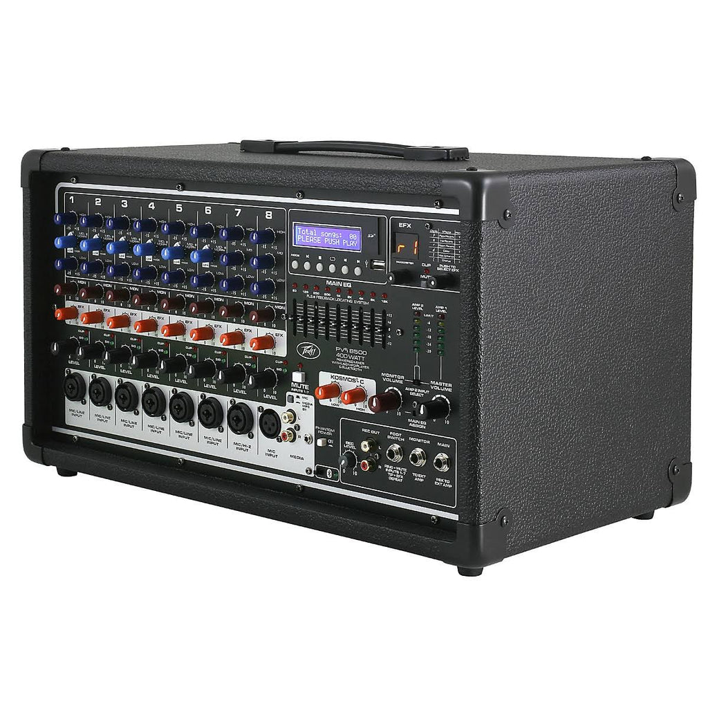 8-Channel 400W Powered PA Head with Bluetooth W184