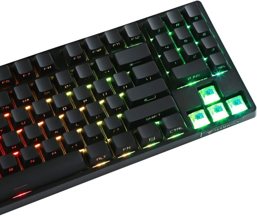 89 Keys Mechanical Gaming Keyboard with Cherry MX Blue Switch P324