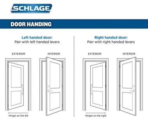 Satin Nickel Front Entry Handle Left-Handed Interior Lever S472074