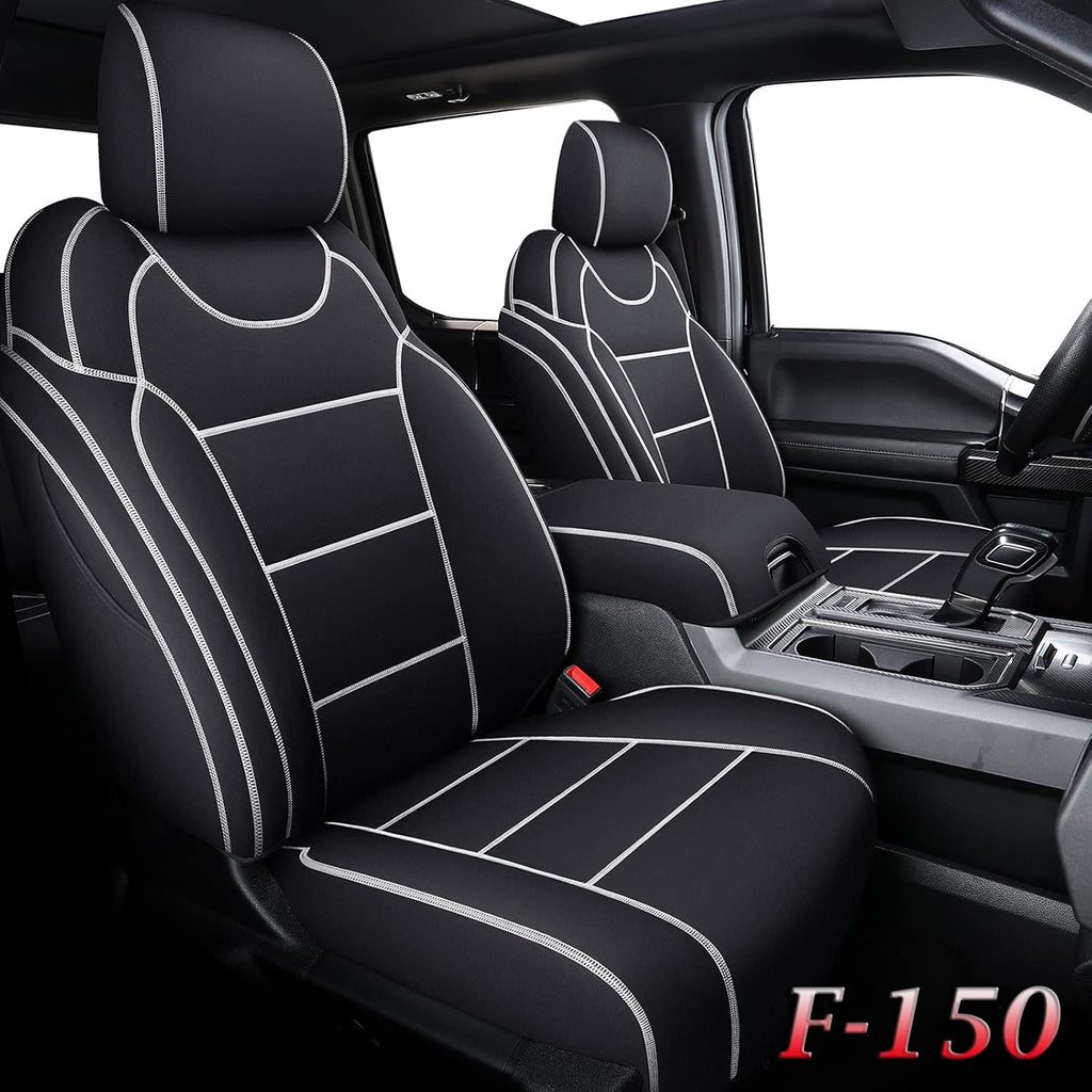 Waterproof Neoprene Front and Rear Seat Covers Full Set Q845