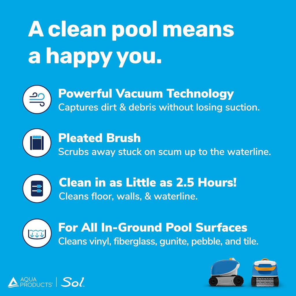 Robotic Pool Cleaner with 50ft Cable Y985342