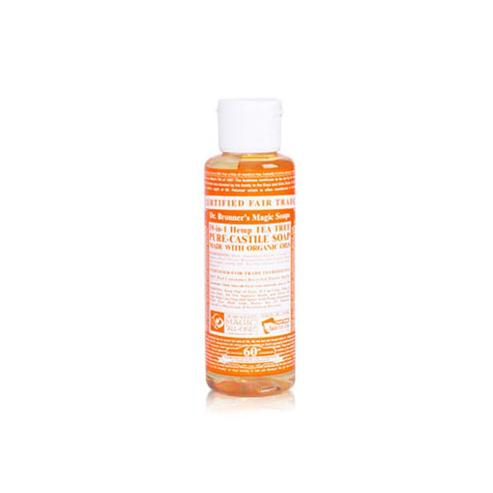 18-in-1 Hemp Pure-Castile Liquid Soap, Tea Tree, 4 fl oz K46059