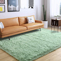 Green 3x5 Feet Plush Non-Slip Rug F376