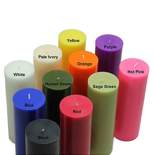 Red 3 x 9 in. Pillar Candles T227