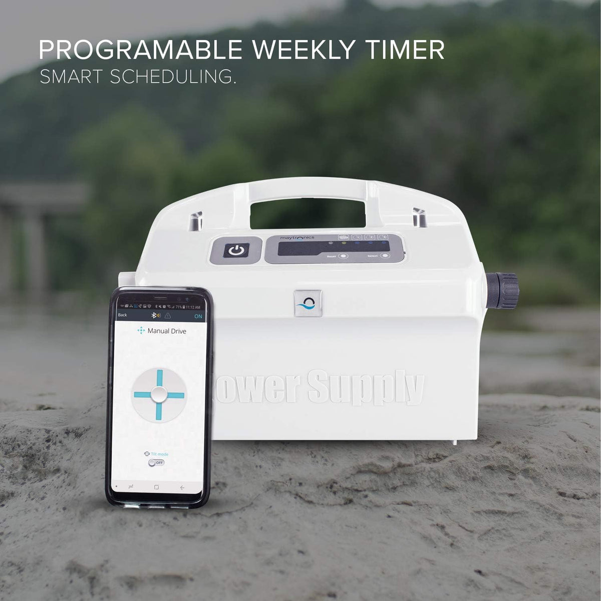 Robotic Pool Cleaner with Bluetooth and Top-Load Cartridge Filters T877