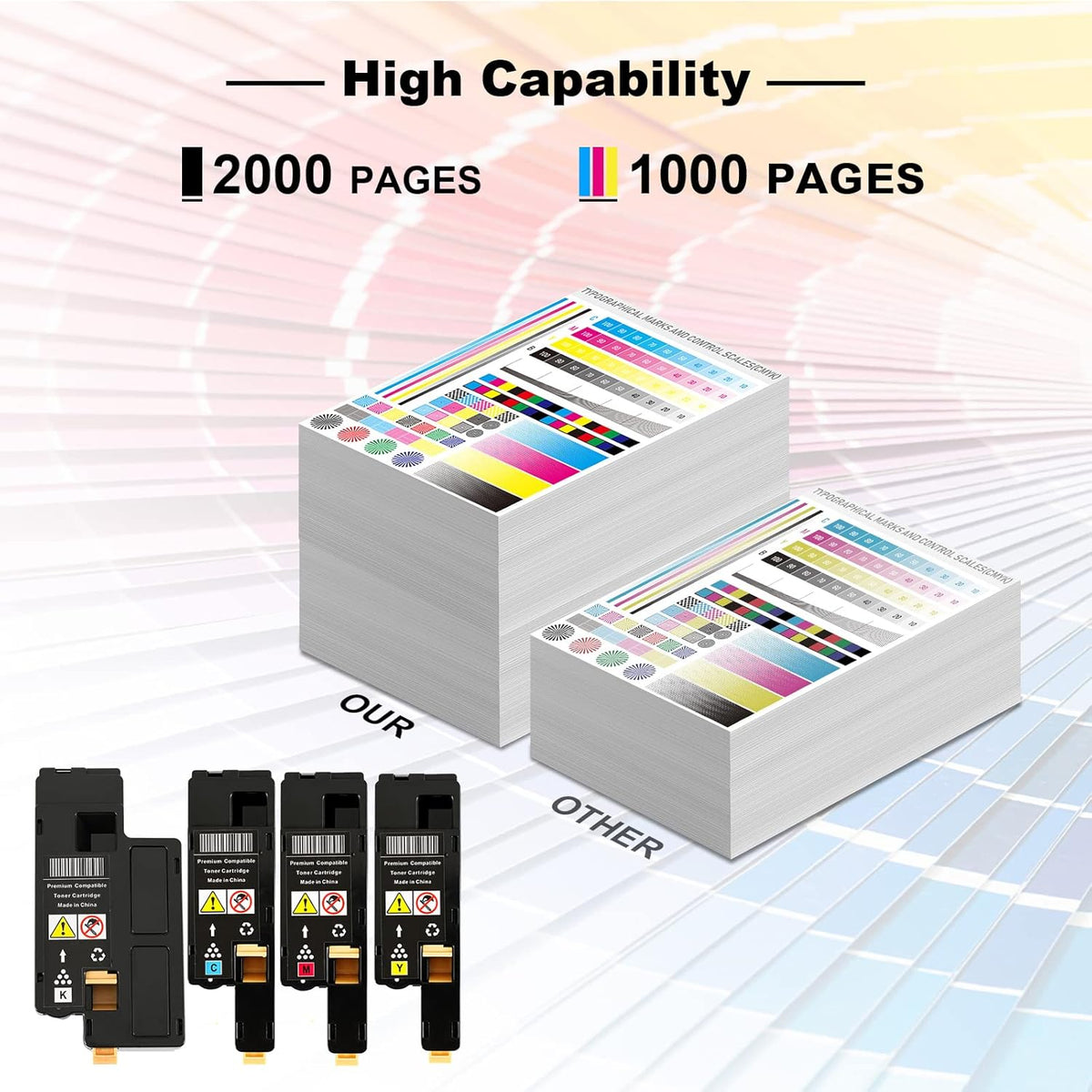 Remanufactured Toner Cartridge 4 Pack Black Cyan Magenta Yellow Z316