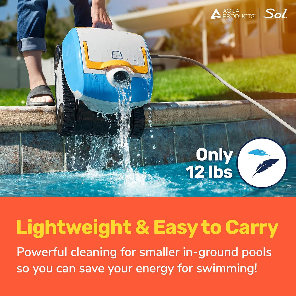Robotic Pool Cleaner with 50ft Cable Y985342
