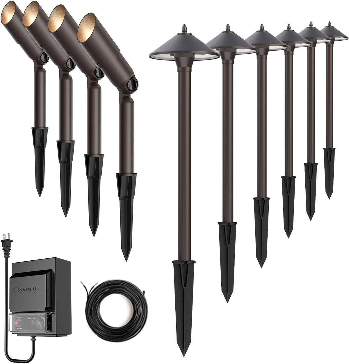 10-Piece Low Voltage Landscape Lights Kit T183