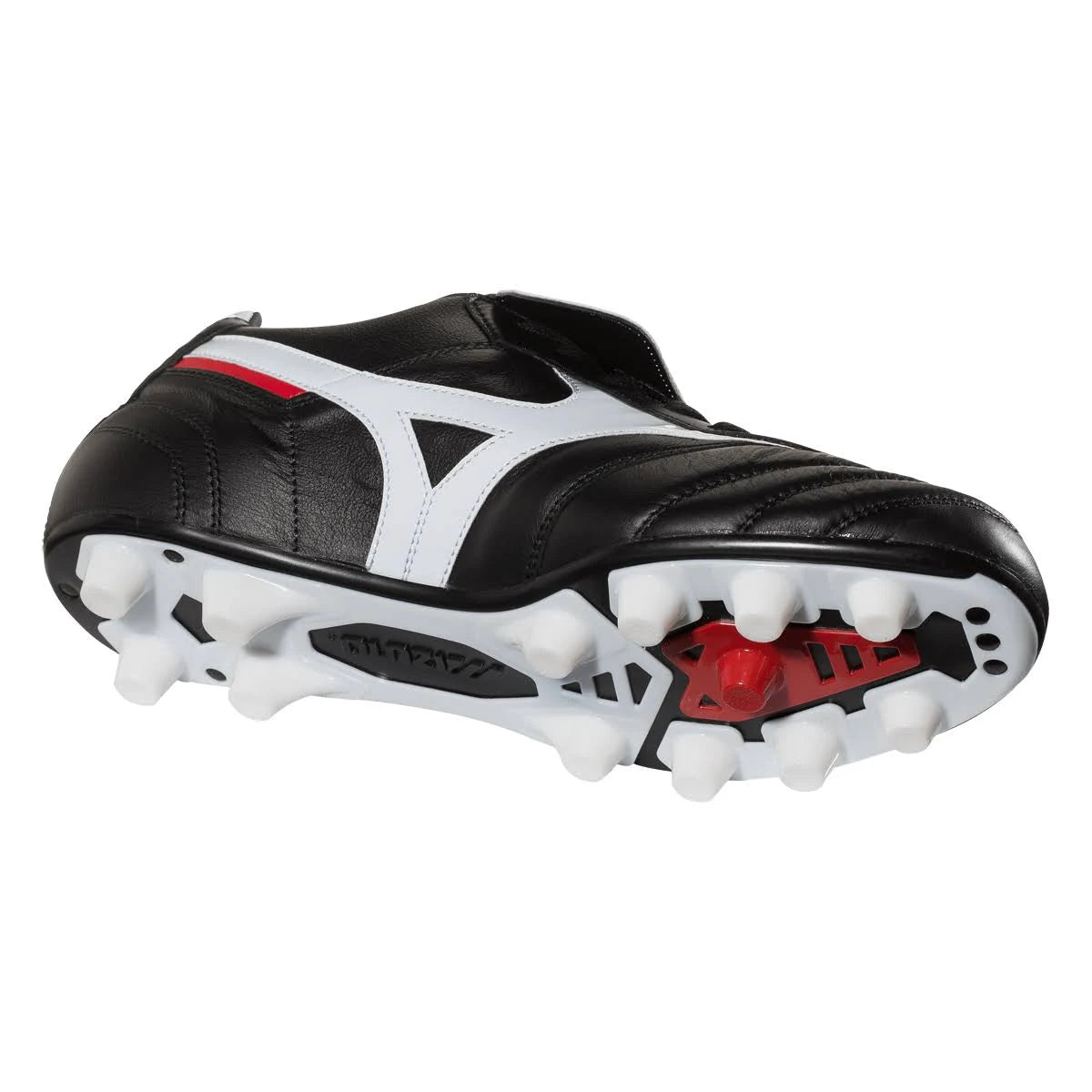 Black/White/Red Molded Soccer Cleat L880