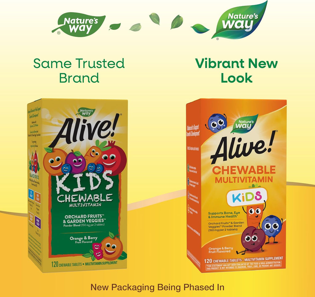 Children's Daily Chewable Multivitamin, Orange & Berry Fruit Flavored, Gluten Free, 120 Chewable Tablets Q889987