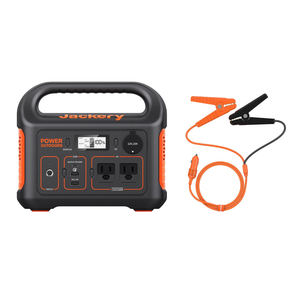 Portable Power Station with Automobile Battery Charging Cable H475646