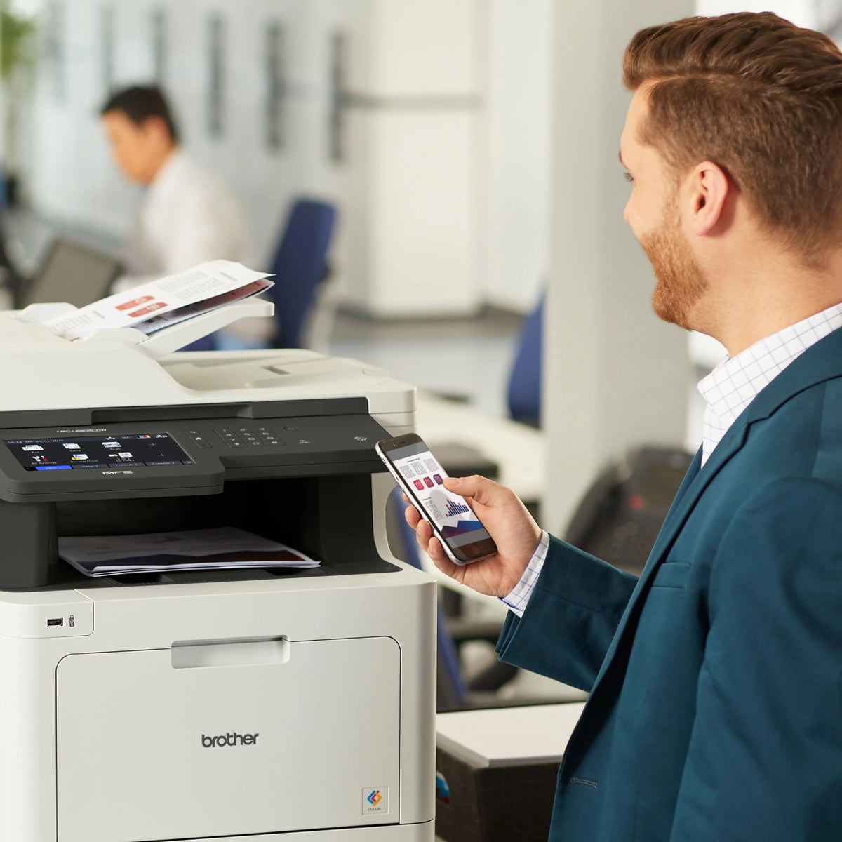 Color Laser All-in-One Printer with Duplex Print Copy Scan and Wireless Networking O995