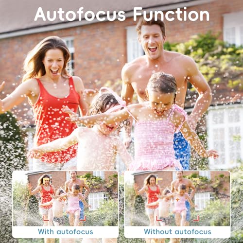 10 FT Waterproof Floating Camera with 32GB Card, Dual Screen Selfie Camera, 48MP 18X Autofocus Compact Digital Camera S28031