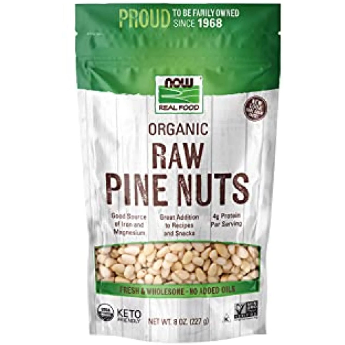 Certified Organic Pine Nuts, 8-Ounce I455