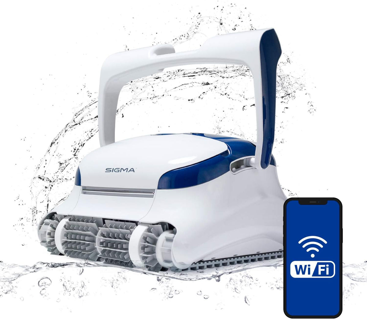 Robotic Pool Cleaner with Bluetooth and Top-Load Cartridge Filters T877