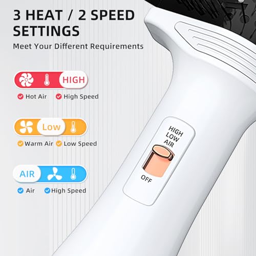 4 in 1 Hot Air Brush with Ceramic Titanium Barrel Y2642