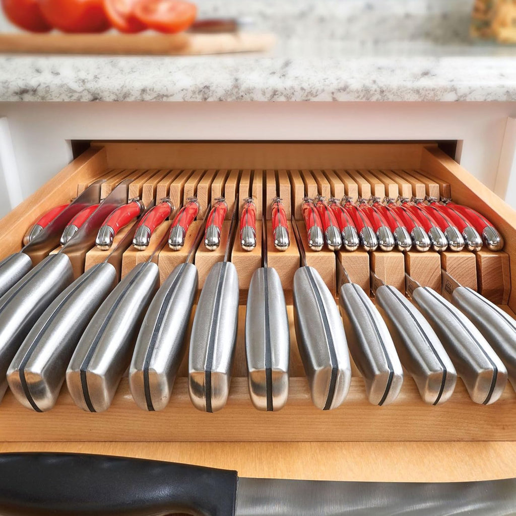 Dual Row Knife Block Drawer Organizer G729139