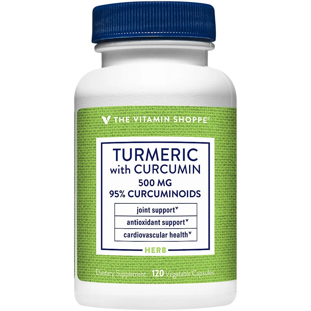 Turmeric with Curcumin 500mg 95% Curcuminoids 60 Veggie Capsules J2160