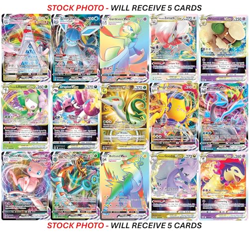5 Pokemon Card VMAX VSTAR Bundle Z328