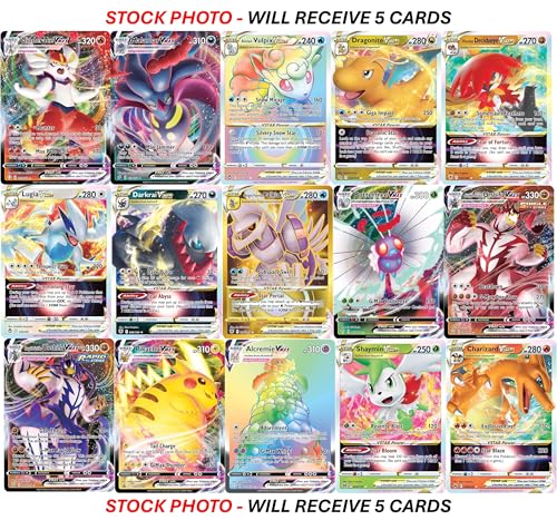 5 Pokemon Card VMAX VSTAR Bundle Z328
