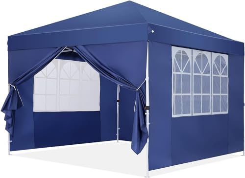 10x20 Pop up Canopy Tent with 6 Sidewalls and Roller Bag E34868