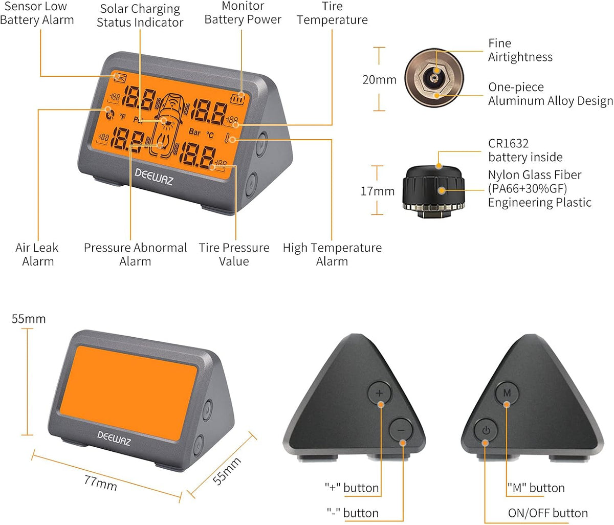 Tire Pressure Monitoring System 0-116 Psi L7908