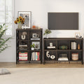 Industrial Cube Bookcases and Bookshelves (Walnut Brown) Q435250