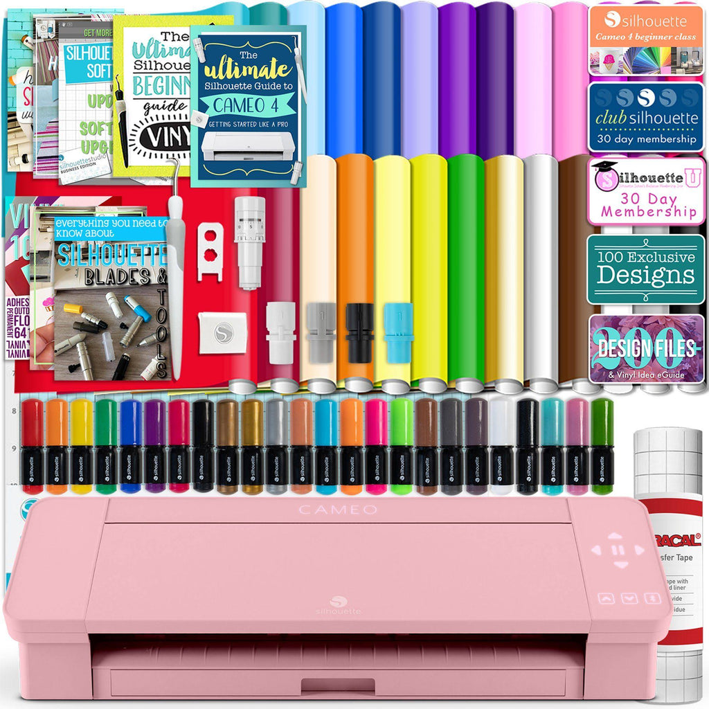 Blush Pink Cameo 4 with 26 Glossy Sheets, Guides, and 24 Sketch Pens H770903