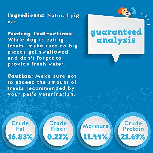 30 Pack Extra Thick Pig Ears Dog Treats K739340