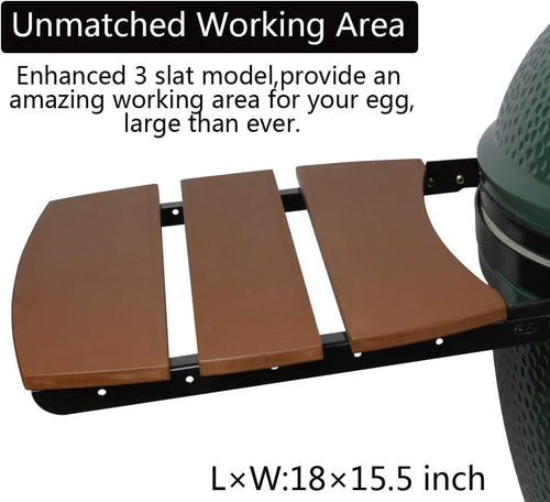 3 Shelves Slats HDPE Grill Side Shelves P226