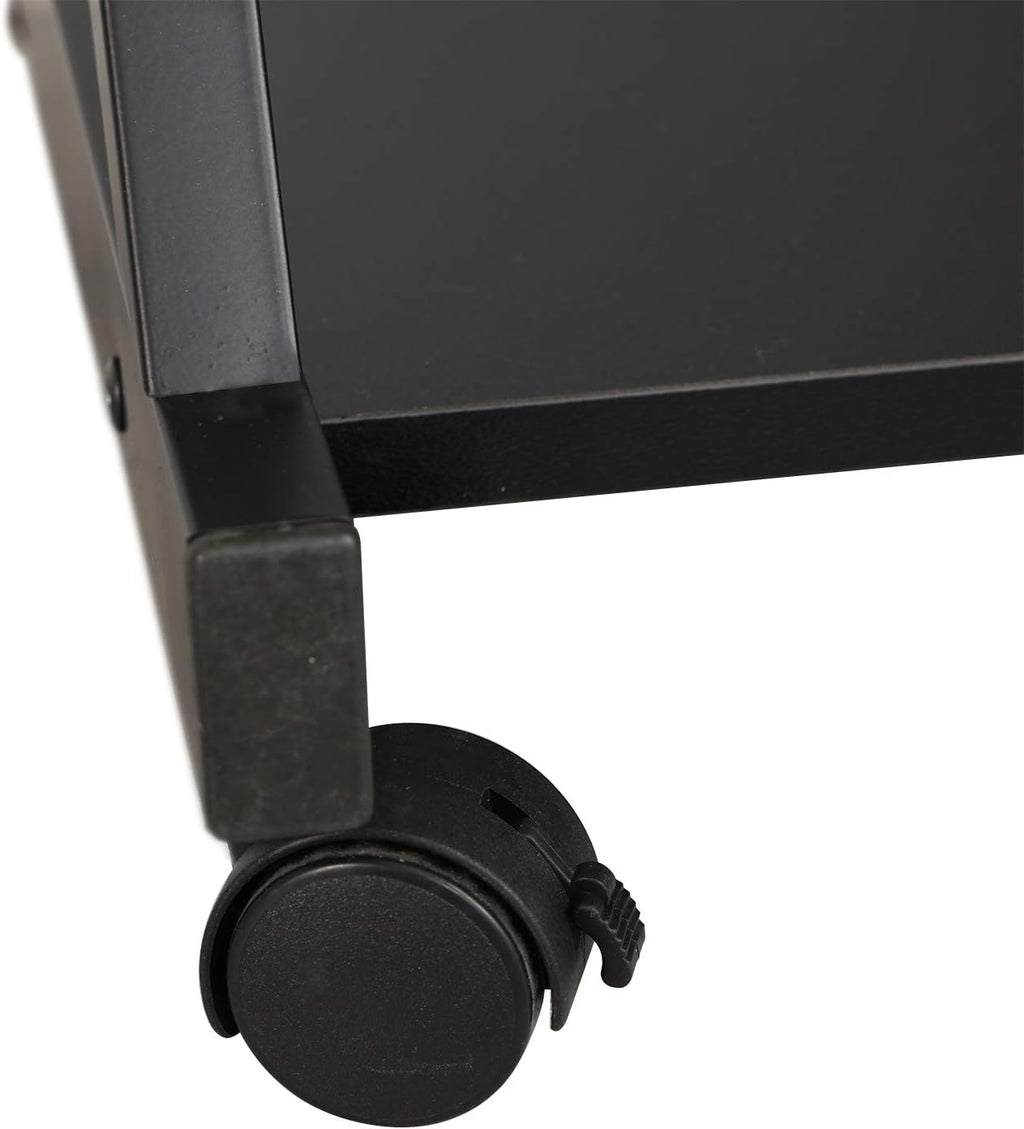 Adjustable Mobile Laptop Desk with Wheels, Black Z282014