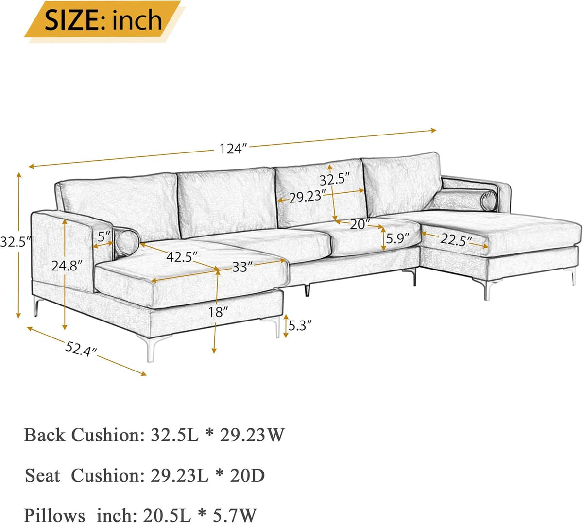 Purple Velvet Sectional Sofa Set with 2 Pillows P212