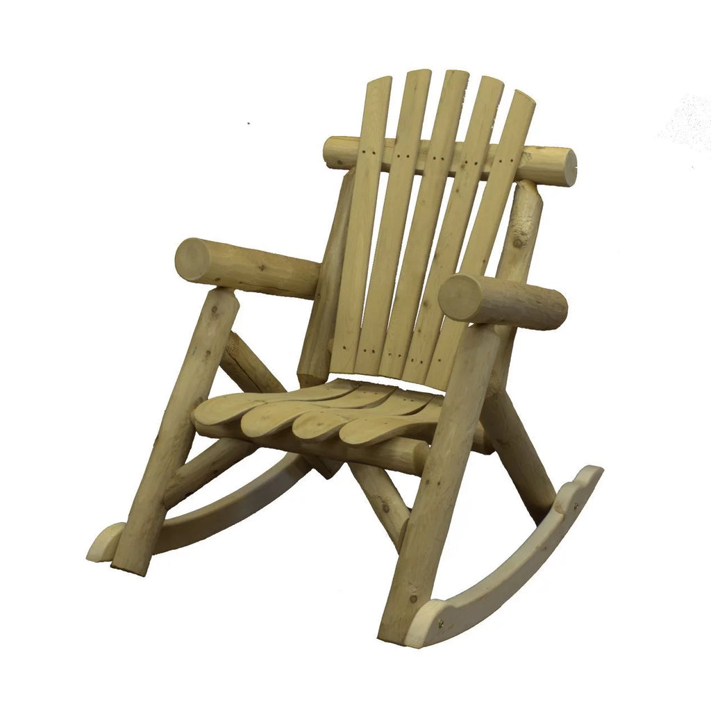 Cedar Log Rocking Chair T114055