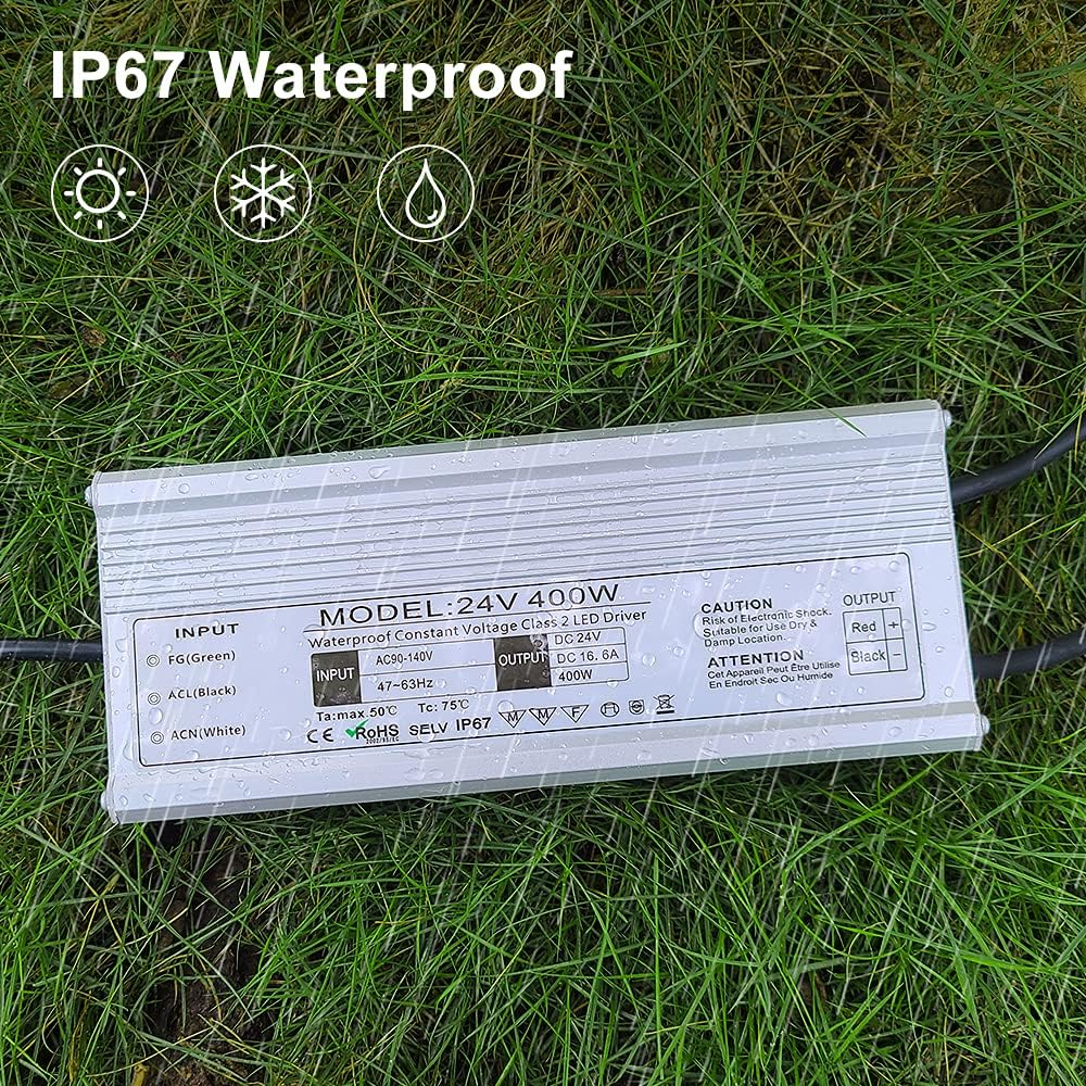 Waterproof IP67 400W 110V AC to 24V DC LED Power Supply S941049