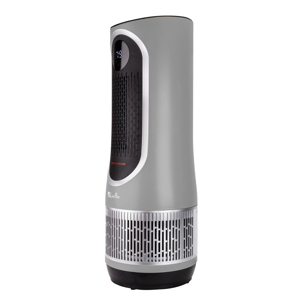 Gray 2 in 1 Air Purifier & Heater with HEPA Filtration K11703