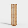 Walnut 6 Tier Bamboo Rotating Bookshelf M2504