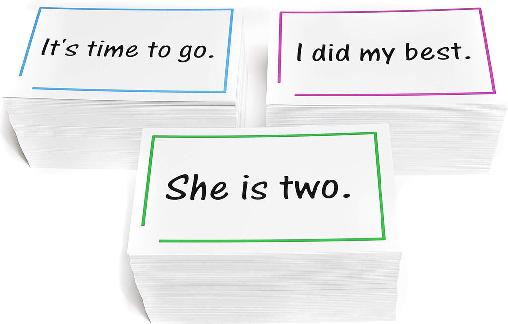 1200 Sight Word and Sentences Reading Flash Cards X95280