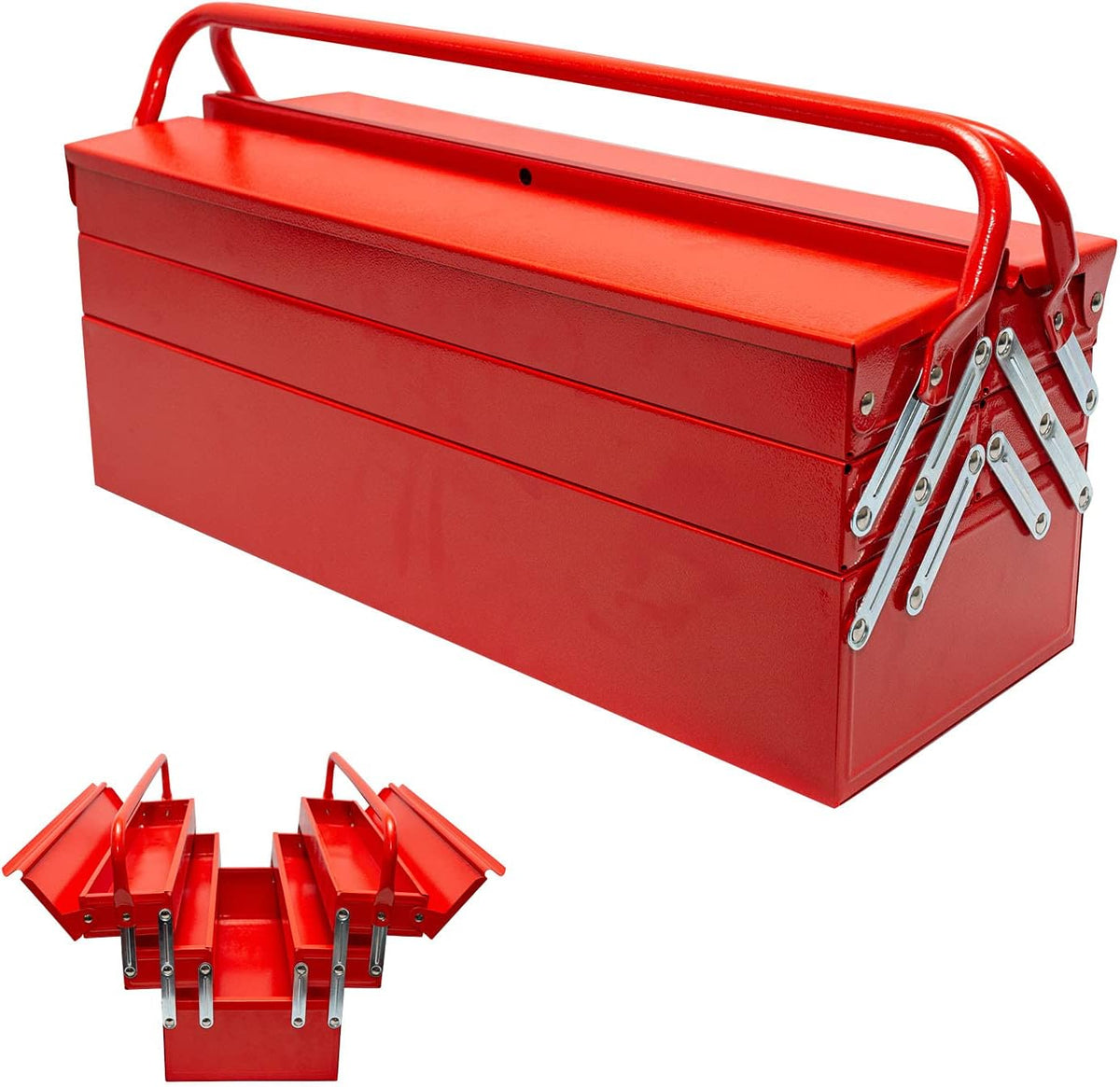 Portable 5 Layer Folding Steel Tool Box A221