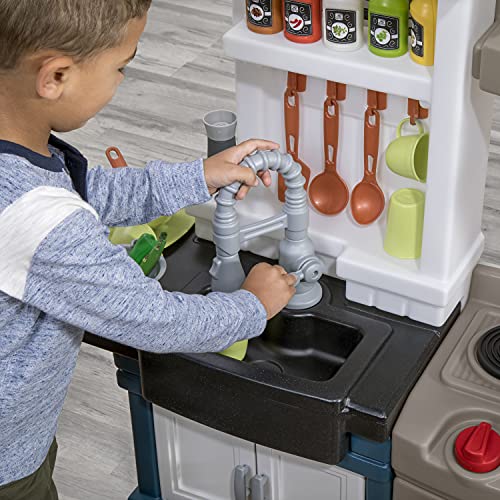 33 Piece Kids Play Kitchen Set with Lights and Sounds O573836